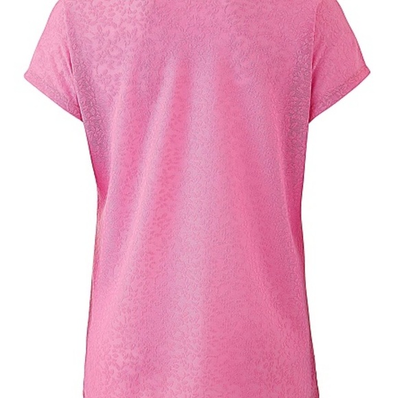SIMPLY BE. ANTHOLOGY JERSEY JACQUARD TOP - SUGAR PINK SIZE 16W (NEW WITH TAGS) - Picture 2 of 5